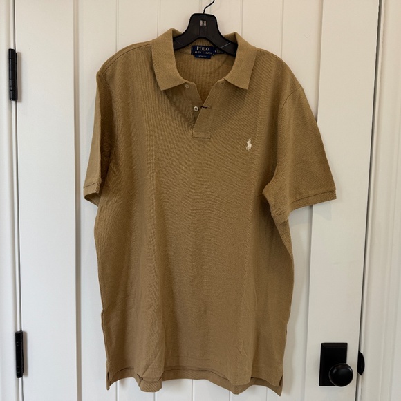 NWT POLO RALPH LAUREN, POLO SHIRT, LARGE, CAFE - Picture 6 of 6